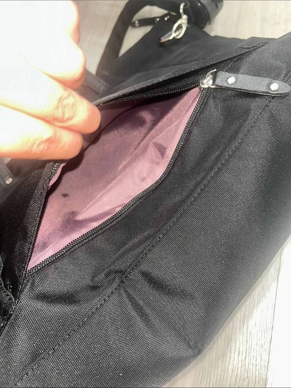 Travel Pro Pathways Laptop Luggage Tote - Black with Purple